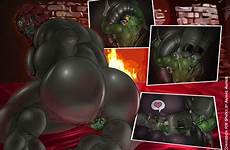 furry gay anal big vore ass male butt monster macro rule34 ganondorf anthro huge large hairy anus insertion muscular difference
