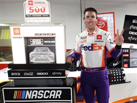 .derek kraus, winning sunday's south carolina education lottery 200 at darlington raceway. Hamlin wins in wild, rain shortened Darlington Cup race ...