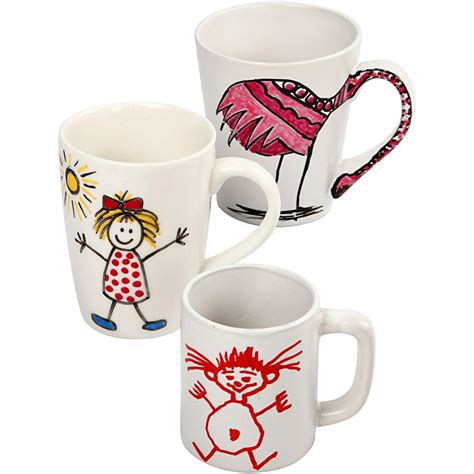 Turn the oven on to 375 degrees and let it come to heat. Mug Painting - Easy Kit, 1 Set - CC99512 | Craftsuprint