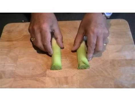 It's most commonly to make a julienne cut, square off your vegetable. How to cut julienne of leek - YouTube