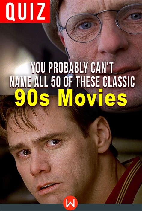 List consists of some of the greatest movies of all time. Quiz: You Probably Can't Name All 50 Of These Classic 90s ...