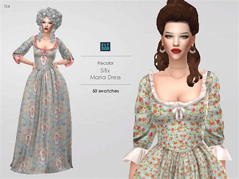 Dalam game ml ada layanan untuk menghubungi cs. Sifix Maria Dress RC at Elfdor Sims » Sims 4 Updates