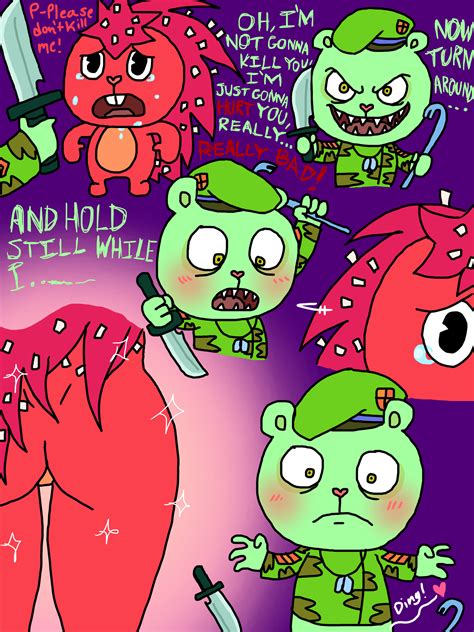 Happy tree friends is a flash cartoon series by mondo mini shows, created by kenn navarro, aubrey ankrum, rhode montijo and warren graff. Happy Tree Friends: Turn Around by ArtsyGumi on DeviantArt