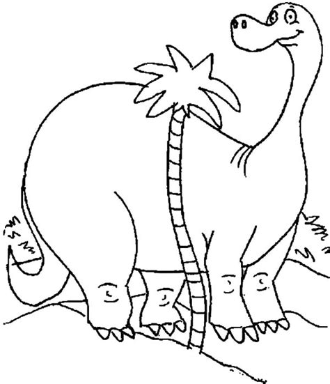 They re pretty cool i guess but they. Diplodocus is Taller Than Palm Tree Coloring Pages ...