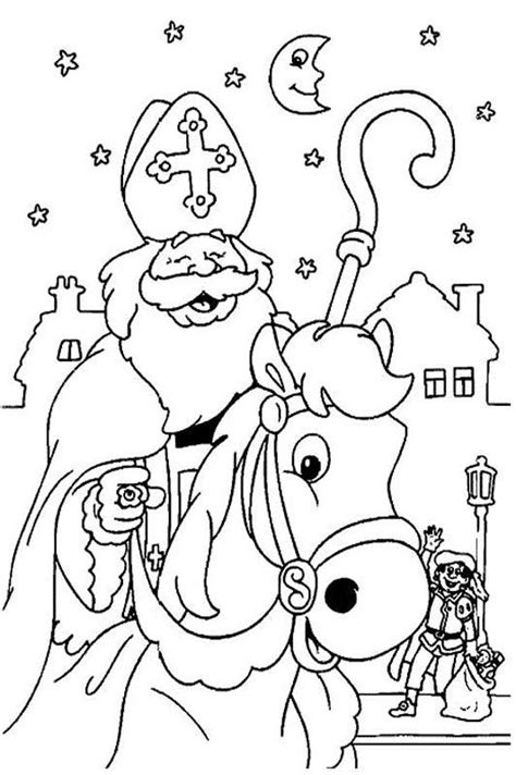 Dan ben je bij ons op het. Kleurplaat Sinterklaas Kleurplaat Sinterklaas En Zwarte Piet » Animaatjes.nl