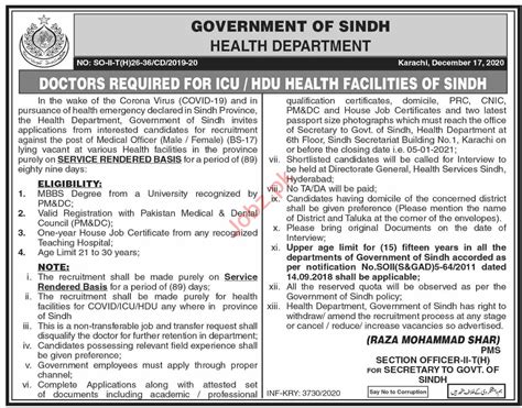 In a life threatening emergency dial triple zero (000) triple zero 000. Health Department Sindh Jobs 2021 for ICU Doctors 2021 Job ...