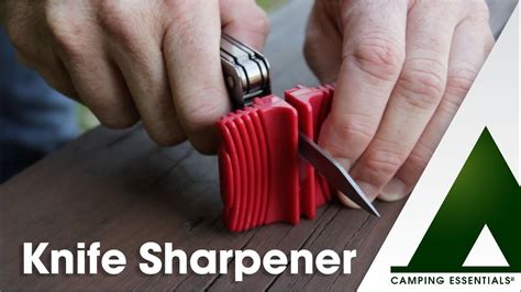 While a manual knife sharpener takes a long time to sharpen the knives, and you would have to exert a bit of power, they also give you better control. Camping Essentials: Knife Sharpener - YouTube