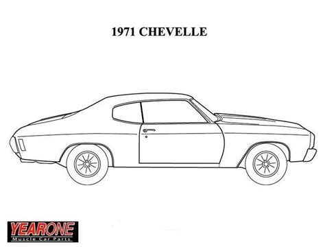 Free car coloring pages muscle to download and print for scaled. Chevelle Ss Coloring Pages