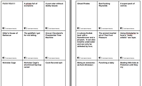 So why would you want to use it in the classroom? I'm making some custom Cards Against Humanity cards ...