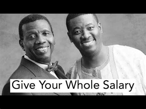 Pastor dare adeboye, first son of general overseer of the redeemed christian church of god (rccg) pastor enoch adejare adeboye is dead we provide you with the latest breaking news straight from the uk & all around the world on different categories. Pastor Adeboye's Son Talks About Giving Your Full Salary ...