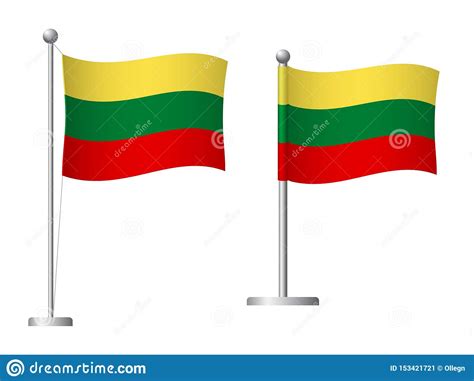 Von der eu wünschen sie sich mehr als nur statements. Litauen-Flagge Auf Polsymbol Stock Abbildung ...