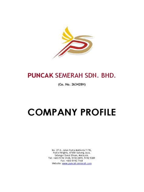 Matic office system sdn bhd. Company Profile Puncak Semerah Sdn Bhd(Latest Mar 2012 ...