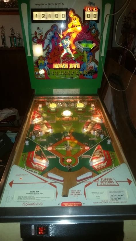 04/23/21 moulin rouge (1965 williams) by popotte added. 1971 Gottlieb Home Run pinball | Collectors Weekly