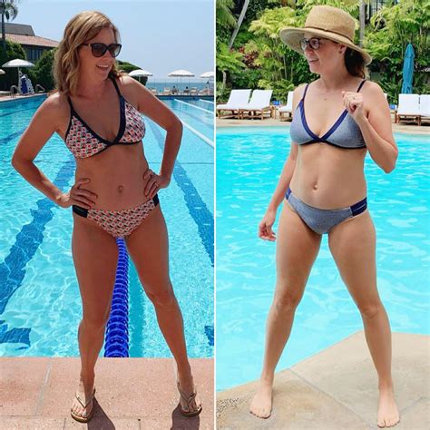 The trick, for me, was to buy swimsuits that fit during my pregnancy and can easily be worn. Jenna Fischer : Celebs