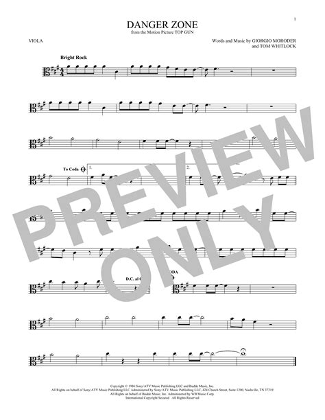 Everyone seems to be seeking the best one far away from cons, believe me that audio micro is so efficient and client service offers 60 days refund guarantee. Danger Zone Sheet Music | Kenny Loggins | Viola Solo