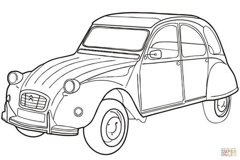 Avec ces dessins voiture, vous pourrez profiter de leur originalité et leur grande qualité. Citroën 2CV | Super Coloring | Dessin voiture facile ...