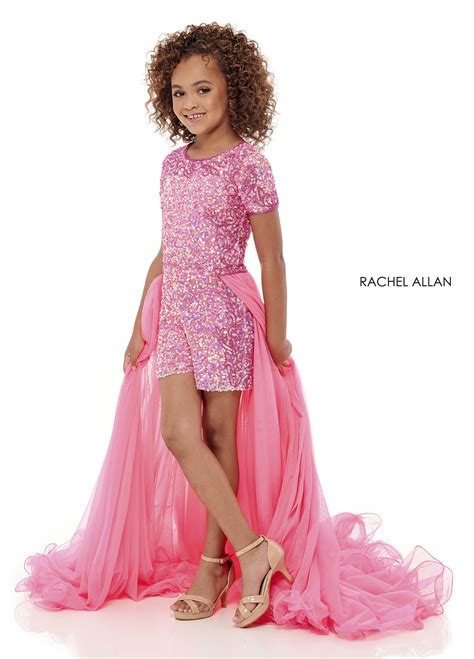High Neckline Romper Little Girl Pageant Dresses in Color | Style - 10000