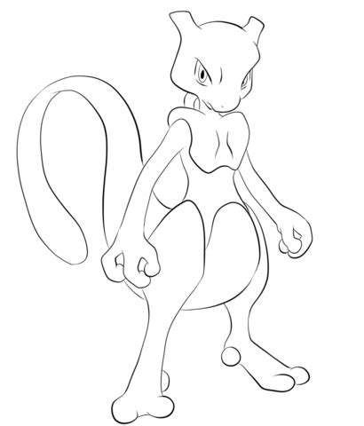 If the 'download' 'print' buttons don't work, reload this page by f5 or command+r. Mewtwo coloring page | Free Printable Coloring Pages