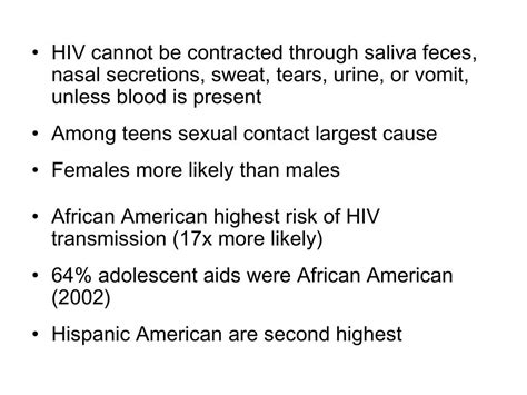 Luckily for humans, the hiv virus is not carried or spread by mosquitoes. PPT - Definition: Other Health Impairment PowerPoint ...