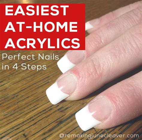 This diy acrylic nails should help you. Easiest DIY Acrylic Nails https://momskoop.com/easiest-diy-acrylic-nails/?utm_campaign=coschedul ...