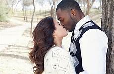interracial kissing couple kiss beautiful stock similar
