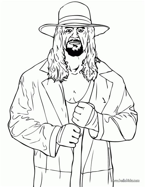 Wwe dwayne johnson the rock coloring page. Wwe Coloring Pages Undertaker - Coloring Home