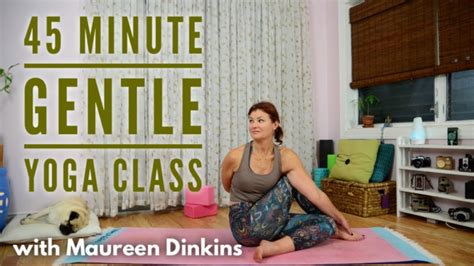 You've probably (definitely) heard of yoga with adriene. 45 Minute Gentle Yoga Class - YouTube
