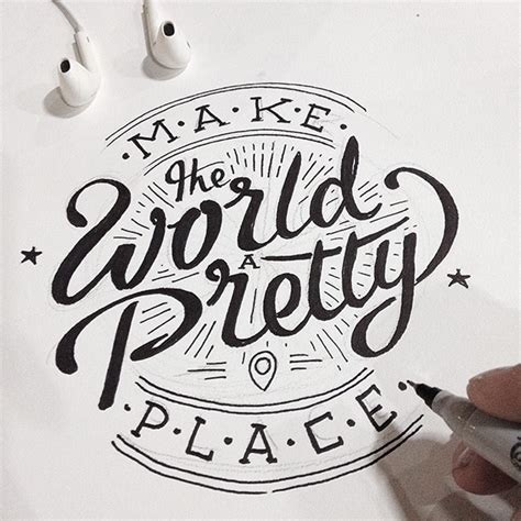 My Hand Lettering 2014 on Behance
