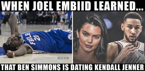 Ben simmons jump shot ben simmons fight ben simmons college highlights ben simmons 3 ben simmons 3 pointer meme ben. Joel embiid hearing the ben simmons-kendall jenner rumor ...