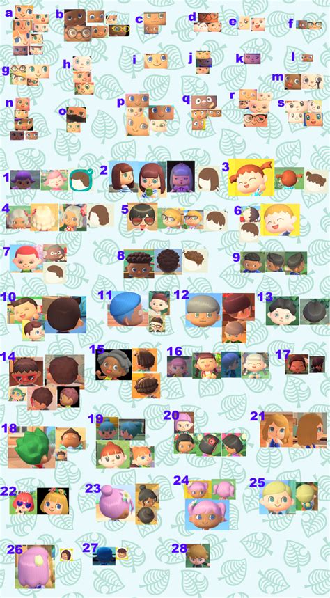 Getting the right kind of hair in animal crossing. Compilation of all currently known faces & hairstyles - AnimalCrossing in 2020 | Animal crossing ...