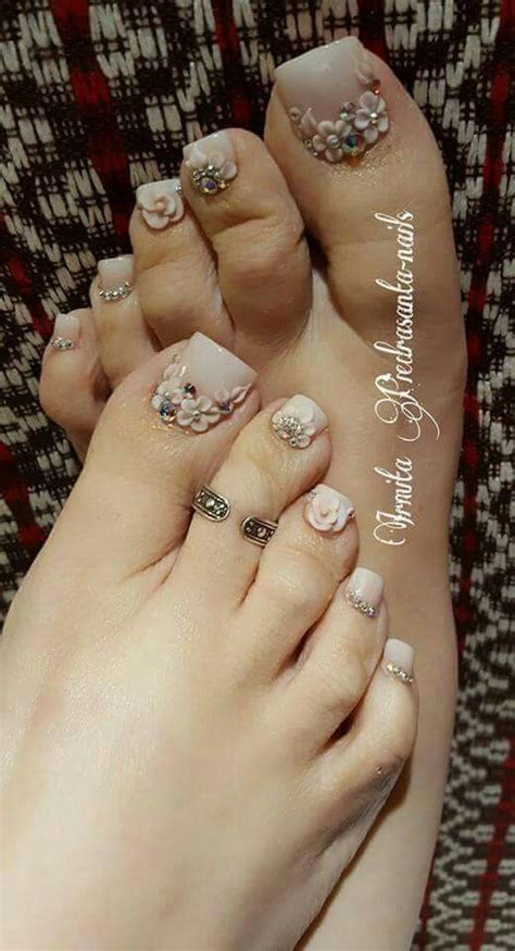 Plata rosas para consejos de uñas calcomanías, pegatinas de uñas, calcomanías de agua, transferencias, t323. Pin de Zenay Hernandez en Uñas pies | Uñas manos y pies ...