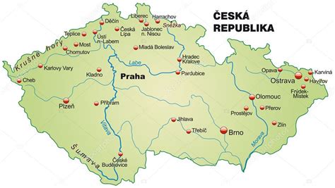 Als u doorgaat met het gebruiken van de website, gaan we er vanuit dat u ermee. kaart van Tsjechië — Stockvector © artalis #39343901
