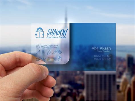 23 fantastic examples of transparent business cards for inspiration. Translucent Plastic Business Card | Transparent business ...