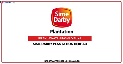 Sime darby plantation is a leading palm oil producer. Jawatan Kosong Terkini Sime Darby Plantation • Kerja ...