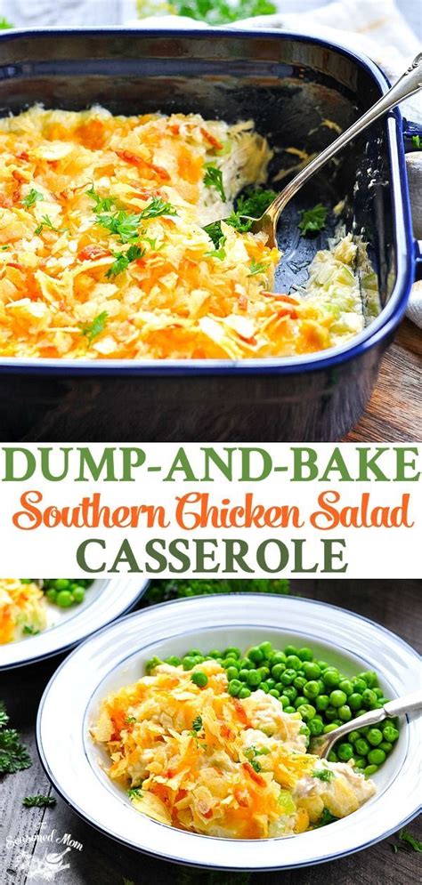 This chicken breast fajita casserole is delicious as it is nutritious. Dump-and-Bake Southern Chicken Salad Casserole | Recipe | Comfort food recipes casseroles ...