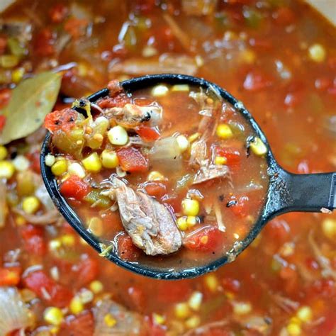 Leftover pork roast, onion, celery, cooked rice, soy sauce, and cream of mushroom soup are combined and baked until hot and bubbling. Smoked Pork Soup | Small Town Woman