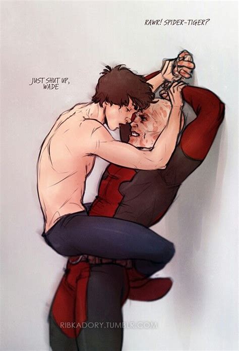Read wade x peter from the story peter x medio marvel by yuliloli (yuli) with 870 reads. Peter x Wade | Spideypool, Deadpool and spiderman ...