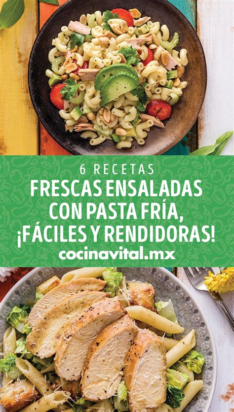 Si te sentís identificado con alguna de estas frases, quizás el encierro obligado por la los que quieran cuidar la figura pueden disminuir la cantidad de grasa utilizando solo las claras. 6 recetas de frescas ensaladas con pasta fría, ¡fáciles y ...