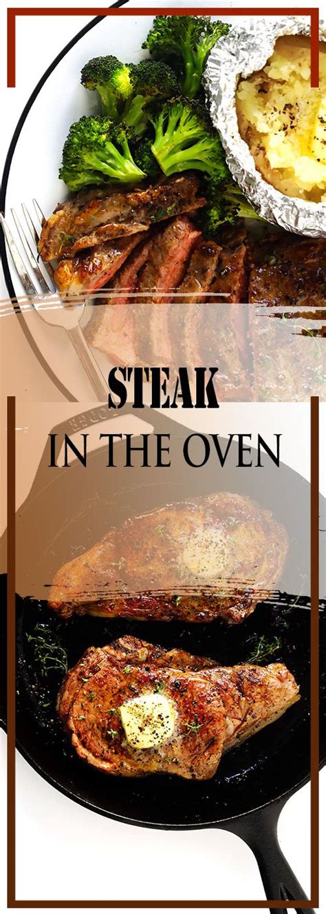 STEAK IN THE OVEN | Rib eye steak recipes oven, Sirloin ...