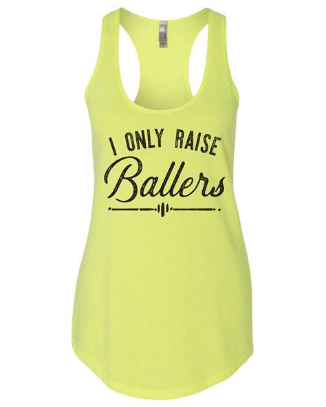 I Only Raise Ballers Womens Workout Tank Top | Womens workout tank top, Womens workout tank ...