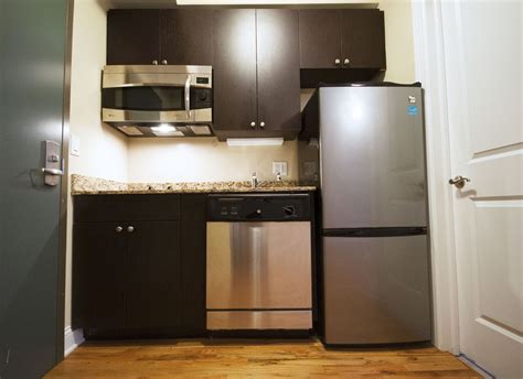 The home depot has appliances for small kitchens and compact appliances for the laundry room and more. This studio kitchen has stainless steel appliances ...