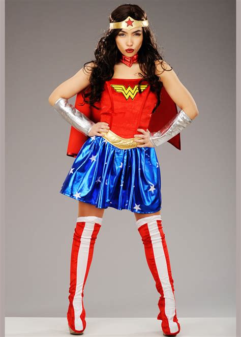 Wonder women fancy dress costumes for hallowee kids, toddlers & adults. Adult Size Superhero Wonder Woman Costume
