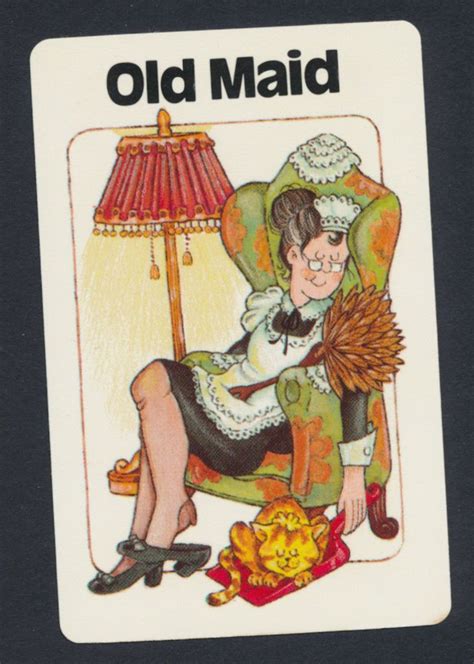 The goal is to win the most books of cards. Old Maid card from 1988 Old Maid game - 1 card | Cards, Maid, Olds