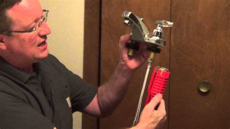 Remove existing faucet and drain. Tool to Remove and Install a Faucet - Plumbing Tool - YouTube