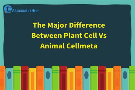 Animal cells don't have cell wall and plastids which plants have. The Major Difference Between Plant Cell Vs Animal Cellmeta ...