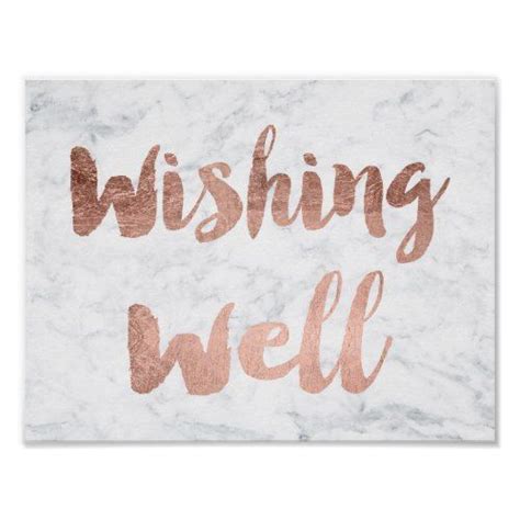 On wishing well, the late rapper juice wrld discusses substance abuse and fame, dropping references to his drug of choice, percocet. Faux rose gold marble wishing well wedding sign | Zazzle ...