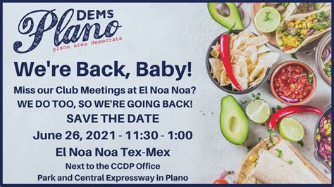 Plano Area Democrats Club Meeting - In Person! - Collin County Democrats