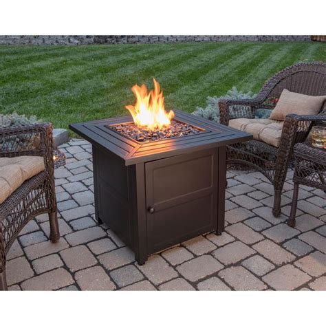 Read on to learn more about choosing the right model for your adventures! 30 in. W Black Weather Resistant Steel LP Gas Outdoor Fire ...