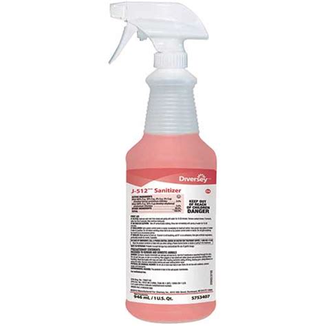 Easy to install and easy to use. Diversey™ J-512 Sanitizer, 32 oz., 6/CT - WB Mason