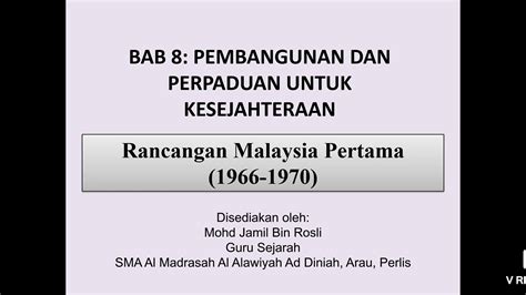 Rmk11 yang berasaskan strategi pembangunan nasional malaysia (mynds) memberikan tumpuan terhadap penyampaian hasil. Formula Sejarah: Rancangan Malaysia Pertama, 1966-1970 ...